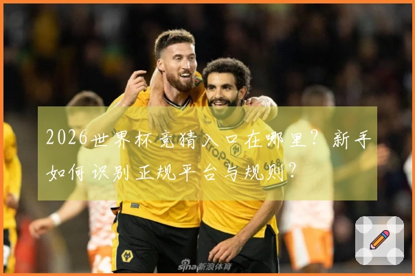 2026世界杯竞猜入口在哪里？新手如何识别正规平台与规则？